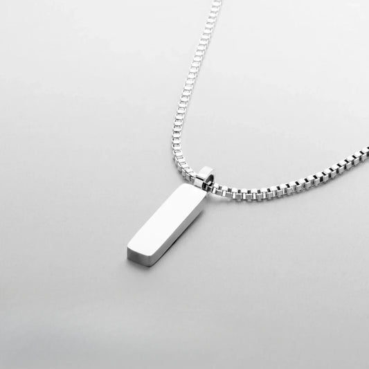 Essentials Steel Bar Necklace