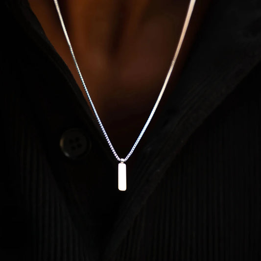 Essentials Steel Bar Necklace